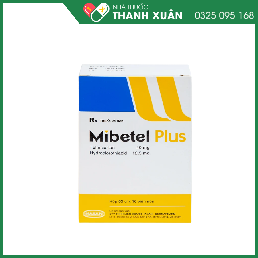 Mibetel Plus điều trị tăng huyết áp vô căn